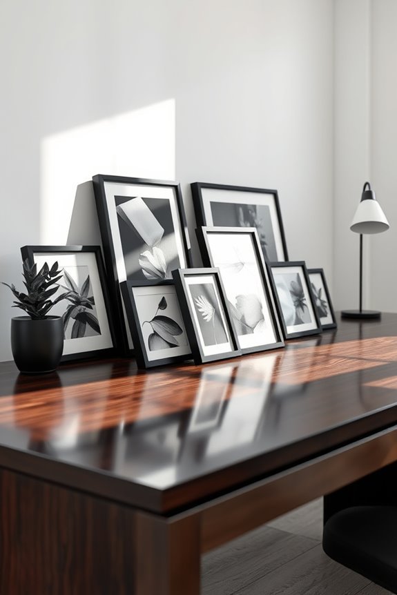 artistic office photo frames