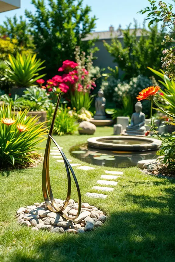 artistic outdoor garden sculptures