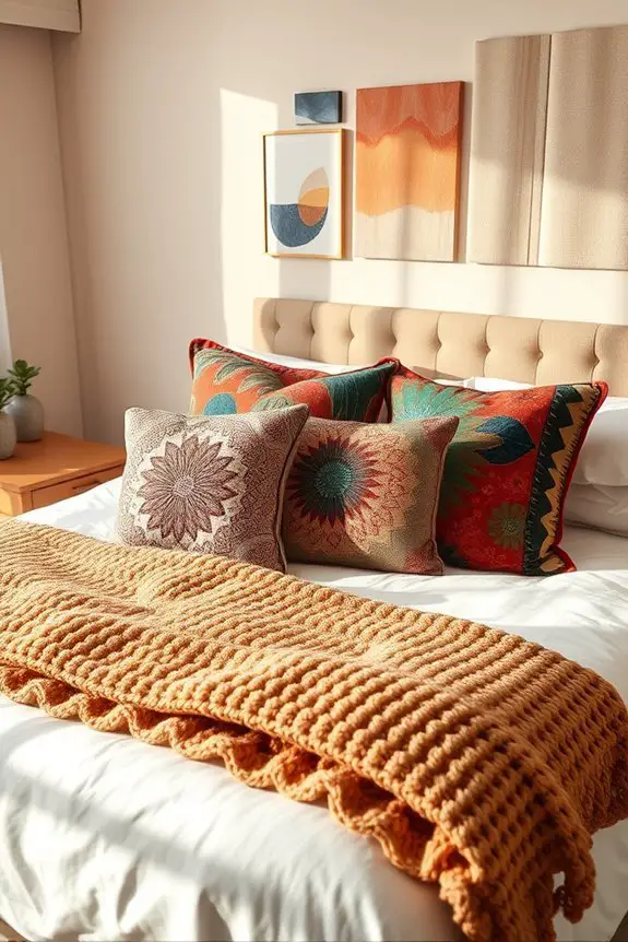 artistic pillows enhance style