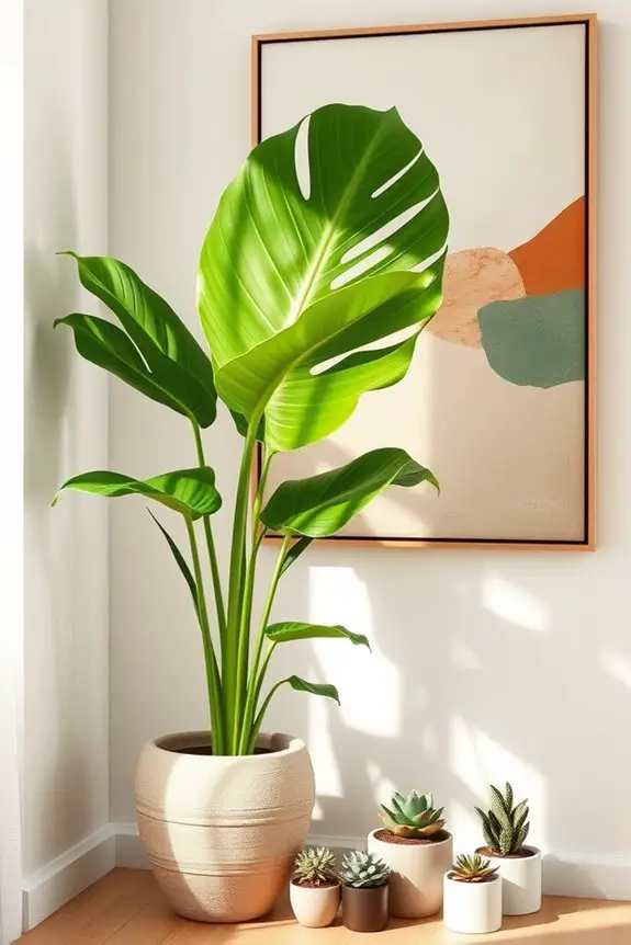 artistic plant decor synergy