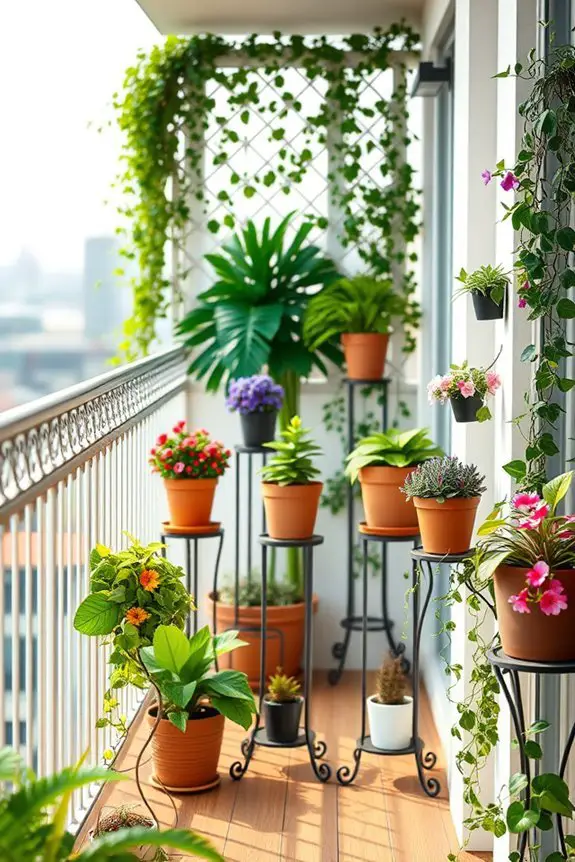 artistic plant stand aesthetics