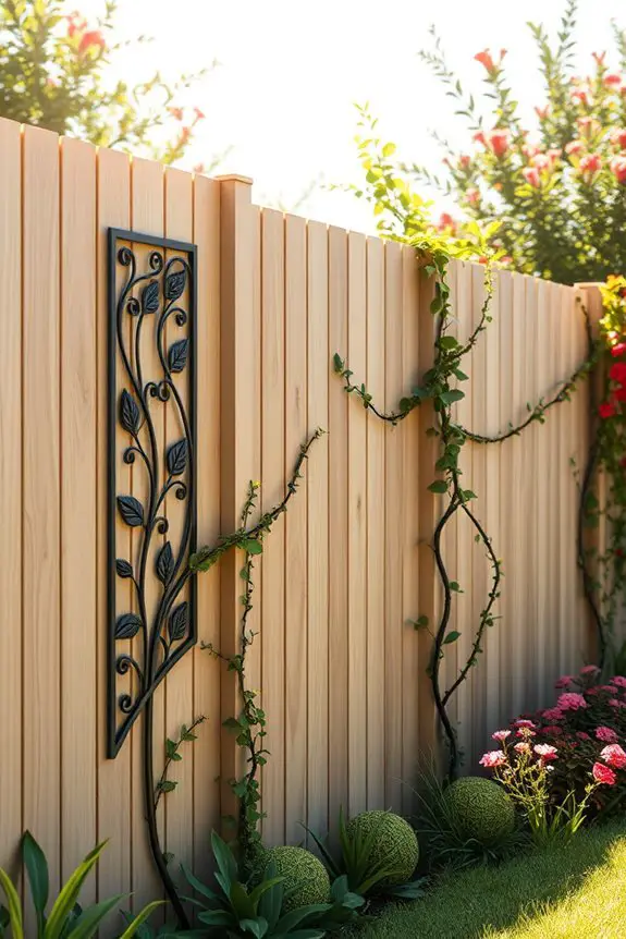 artistic privacy fence design