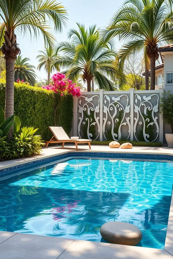 artistic safety pool fencing