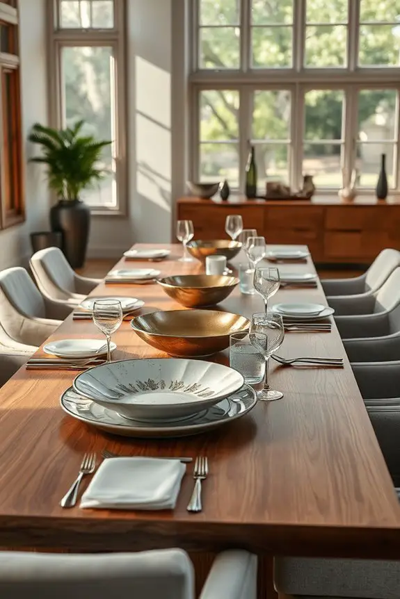artistic serving pieces elevate dining