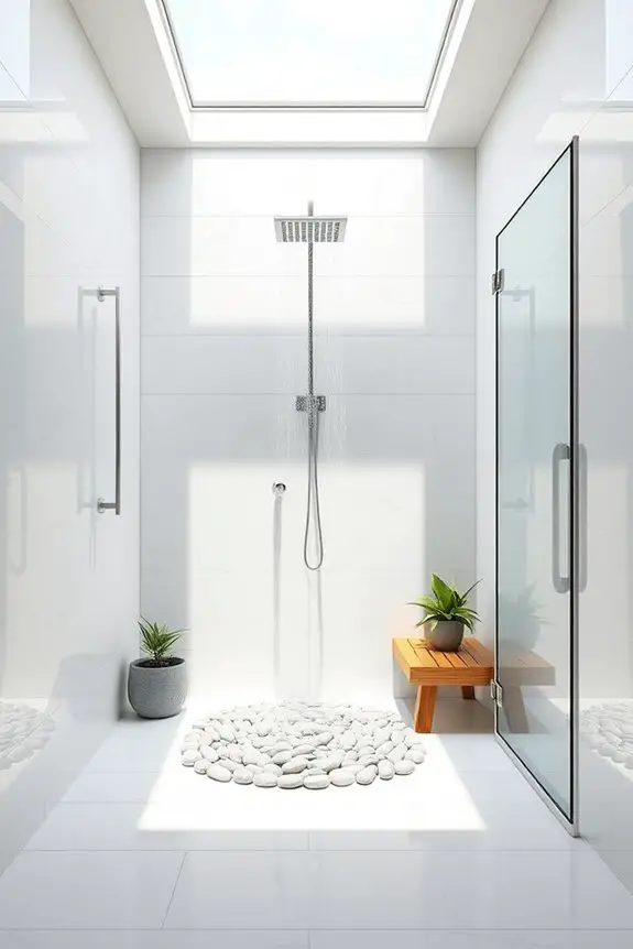 artistic shower nook transformation