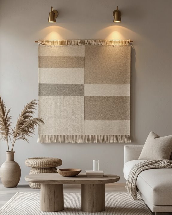 artistic textile wall enhancement