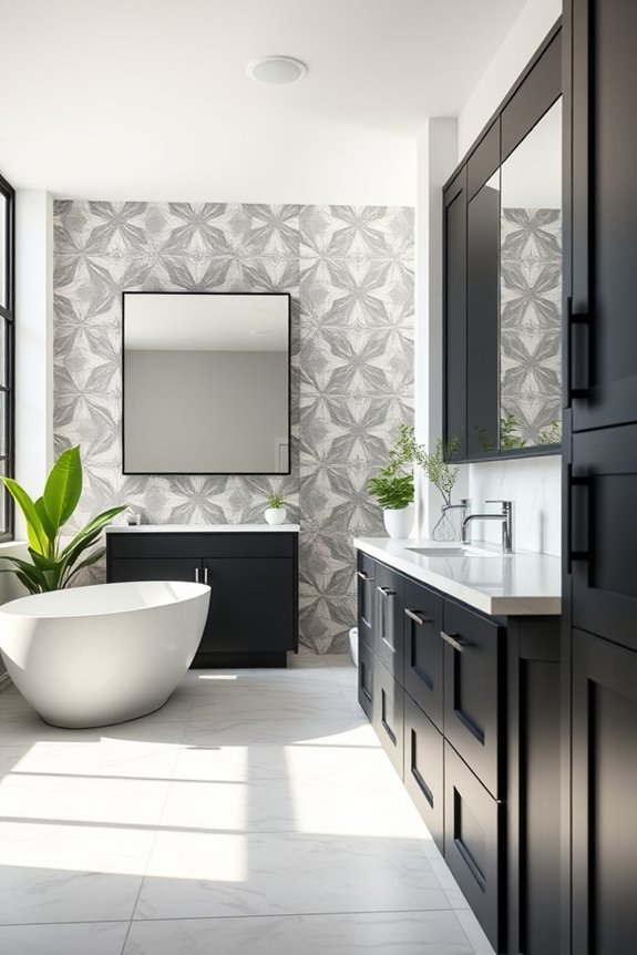 artistic tile bathroom enhancements