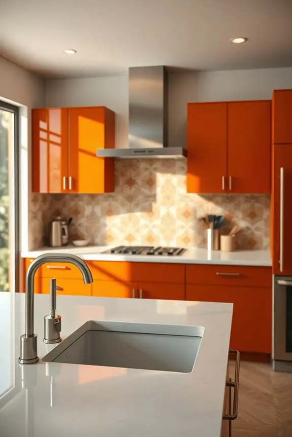artistic tile kitchen backsplash