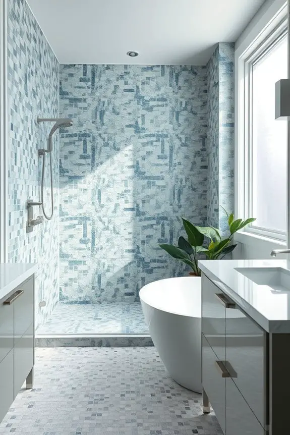artistic tile shower transformation