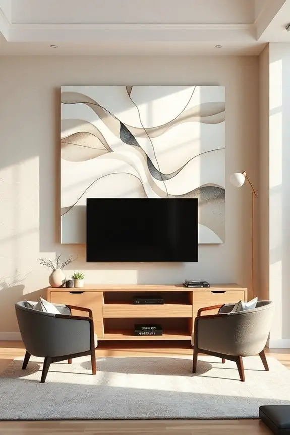 artistic tv wall enhancements