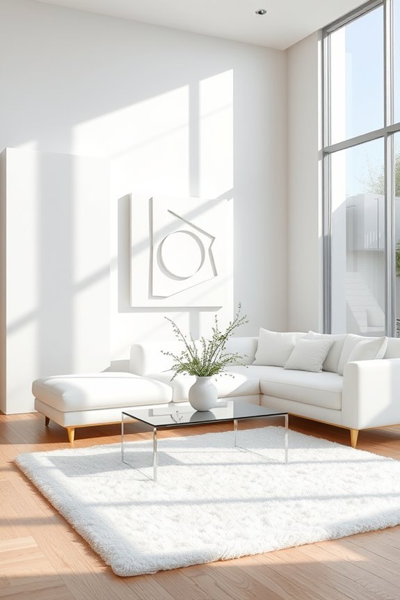 artistic white wall designs