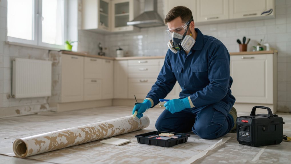 asbestos safety precautions required