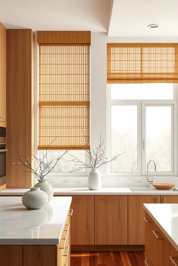 asian inspired kitchen window treatments