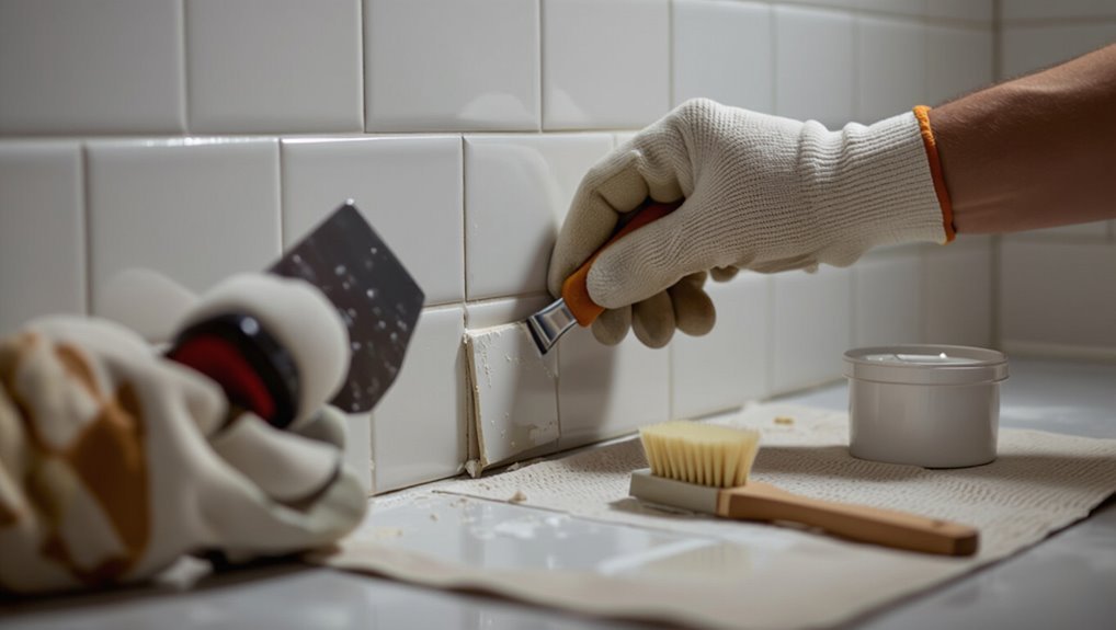 assess wall tile condition
