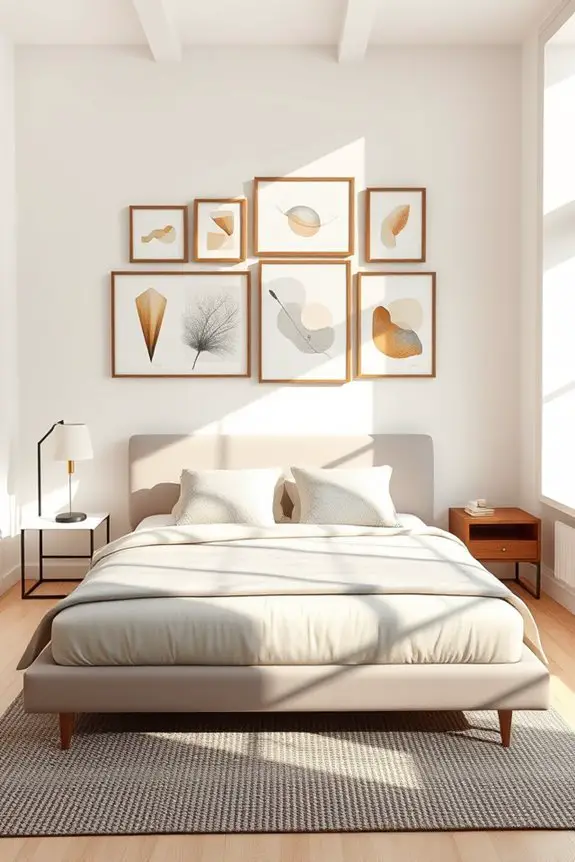 asymmetrical art grouping techniques