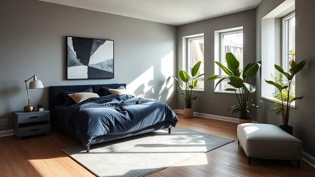asymmetrical modern bedroom designs