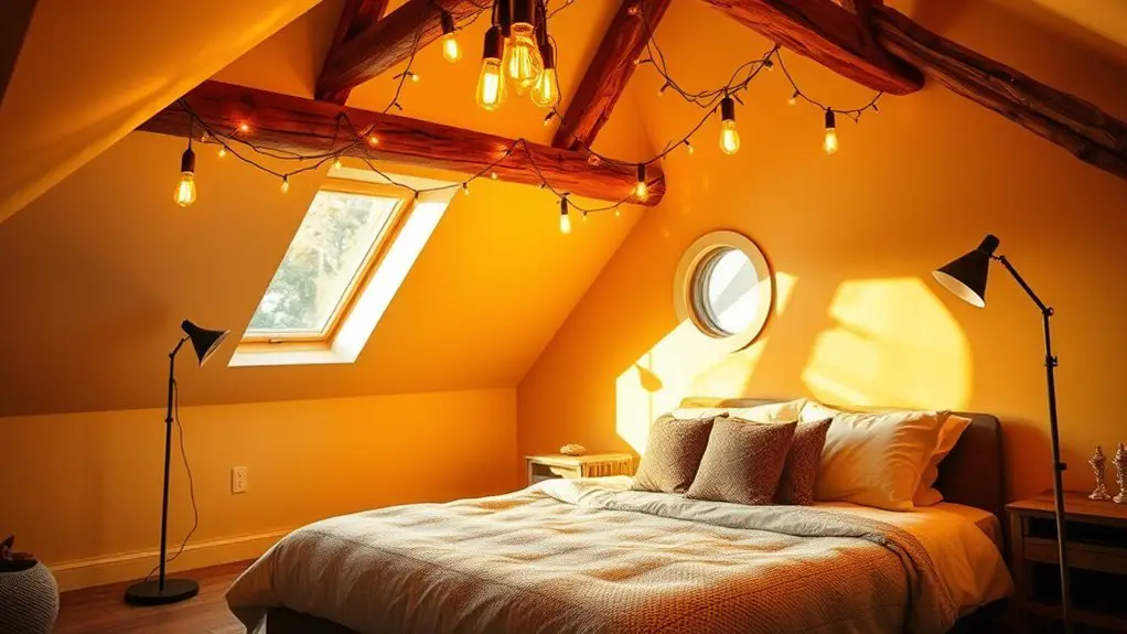 attic bedroom lighting inspiration
