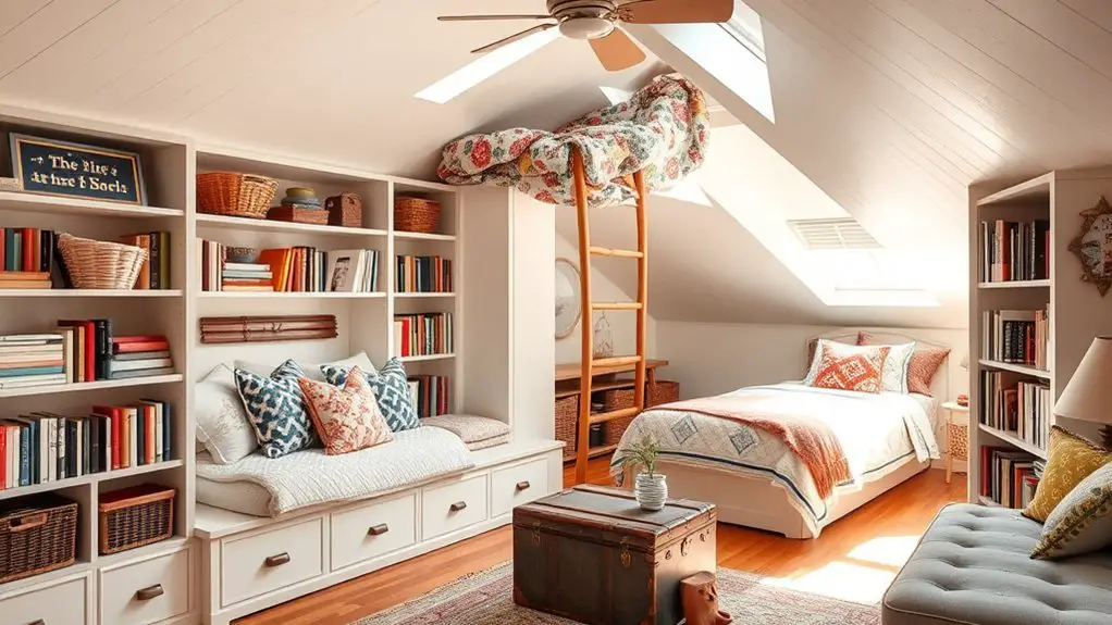 attic bedroom storage solutions