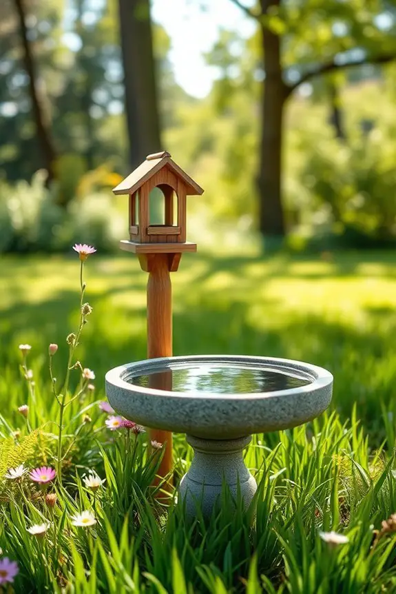 attract birds with feeders