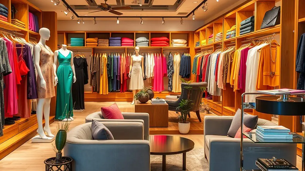 attractive garment shop interiors