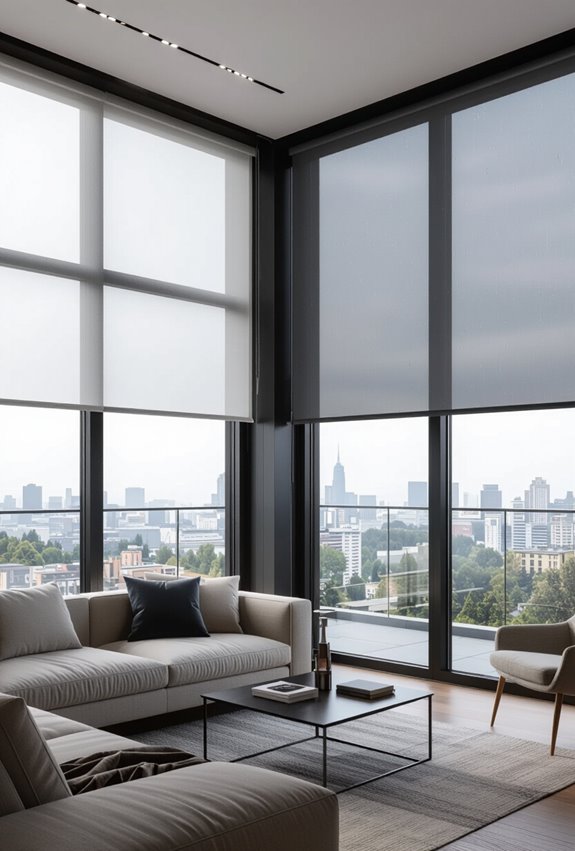 automated weather responsive window shades