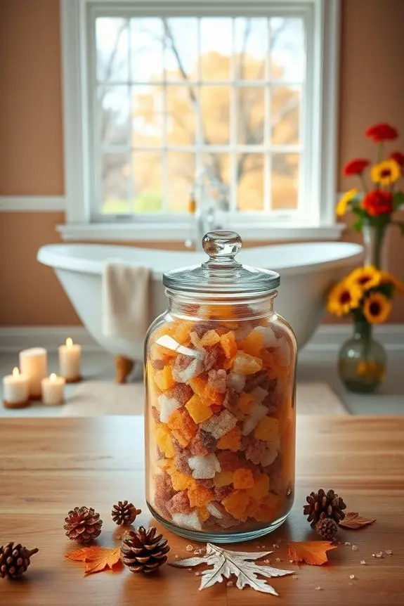 autumn scented bath salts