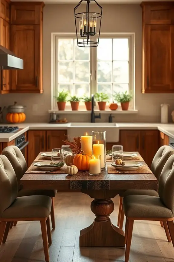 autumn scented candle arrangements