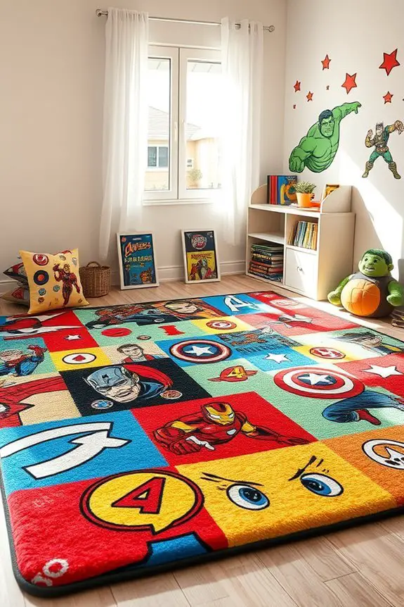 avengers themed creative playtime mat