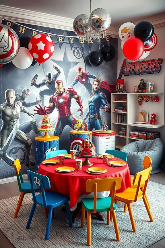 avengers themed party decorations ideas