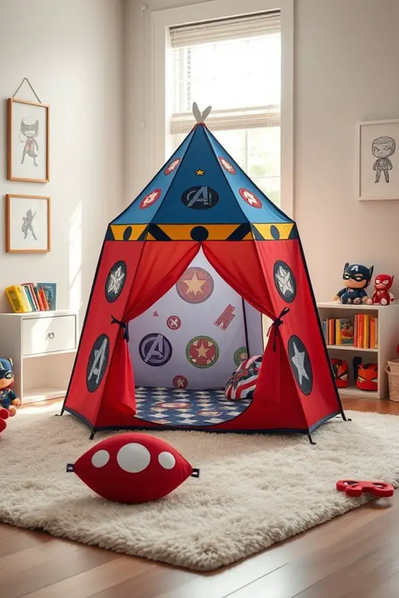 avengers themed play tent adventures