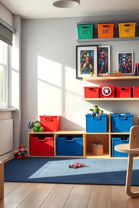 avengers themed toy storage solutions