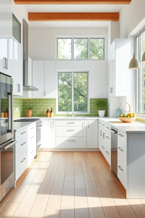 avocado green kitchen decor