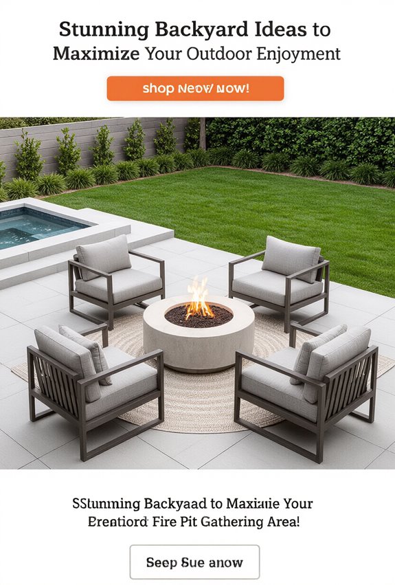 backyard fire pit seating