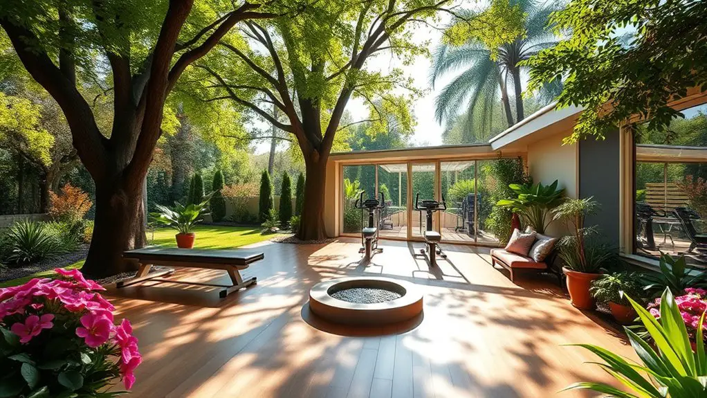 backyard fitness garden ideas