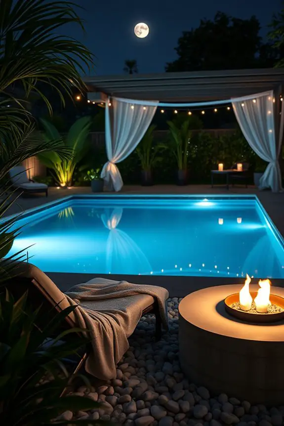 backyard nighttime ambiance ideas