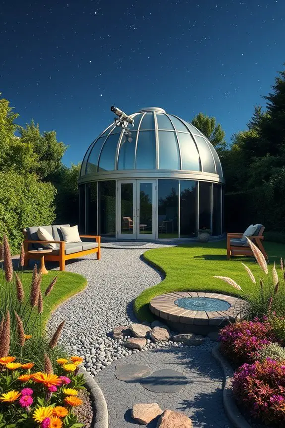 backyard stargazing observatory setup