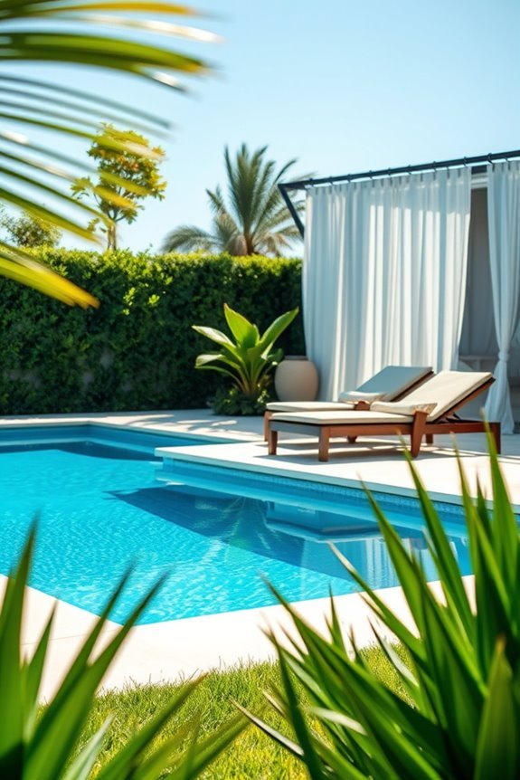 backyard swimming pool oasis