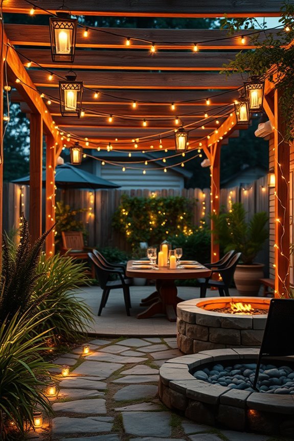 backyard zone lighting design