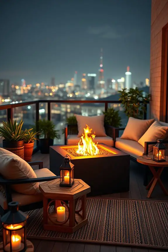 balcony fire pit safety