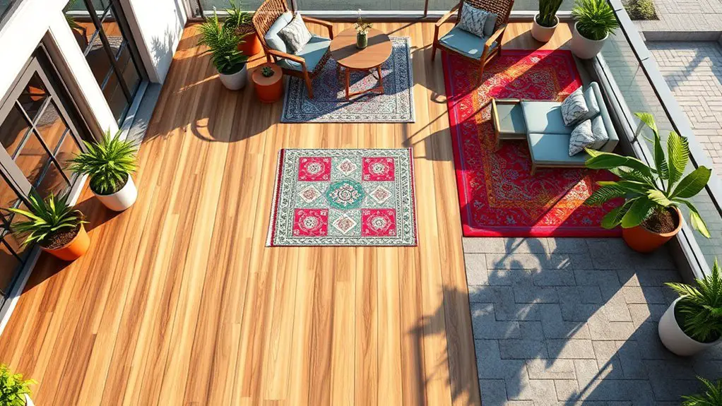 balcony flooring design inspiration