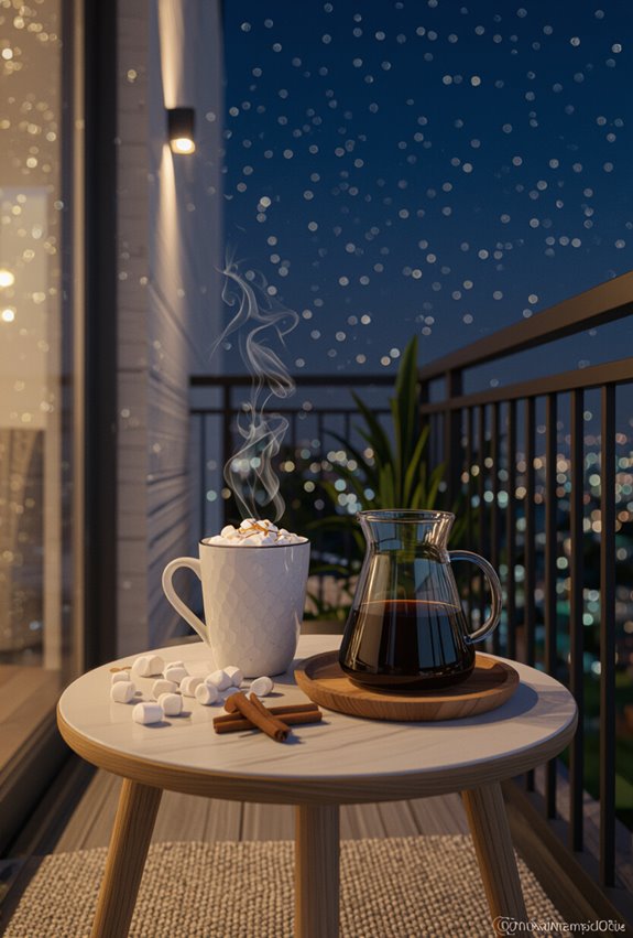 balcony hot drink self serve station