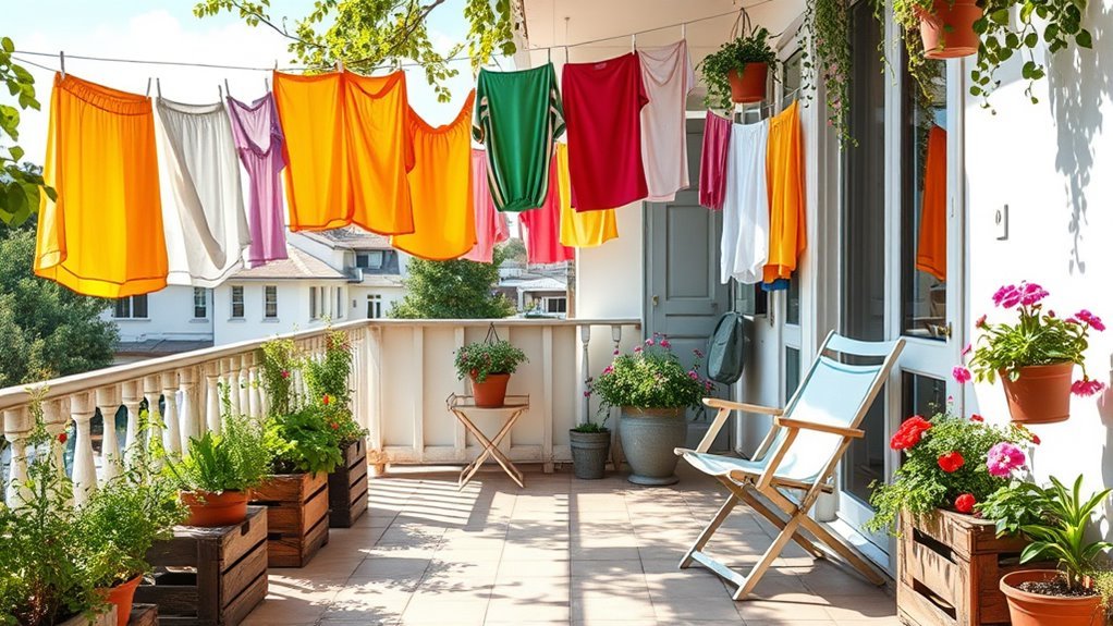 balcony laundry design ideas