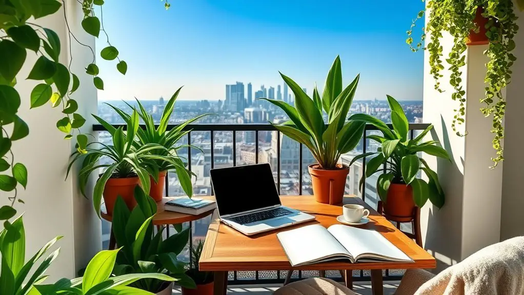 balcony study room inspiration