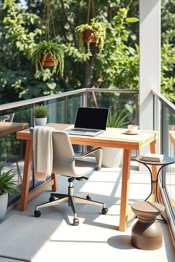 balcony workspace for productivity