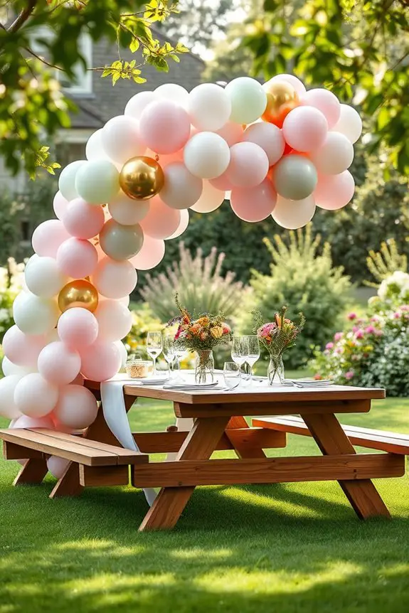 balloon garland party decor