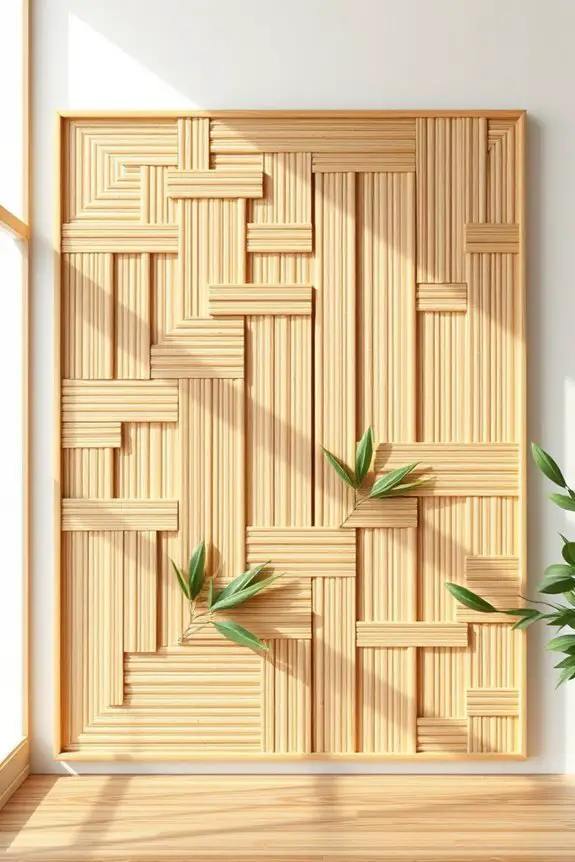 bamboo art enhances decor