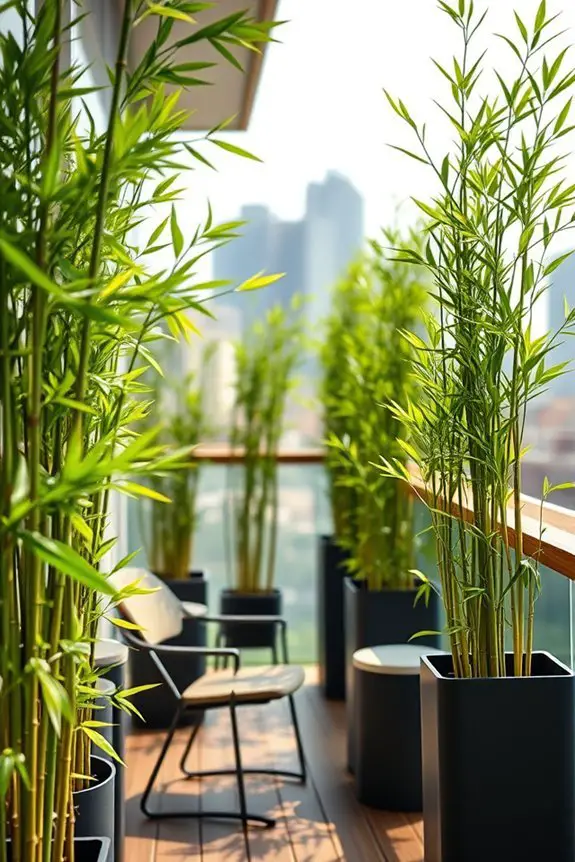 bamboo balcony garden elegance