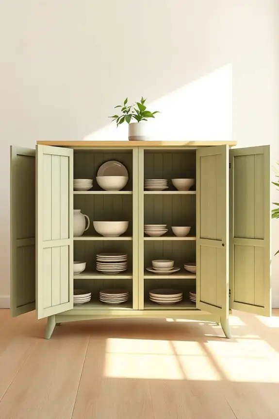 bamboo cabinet paint refresh