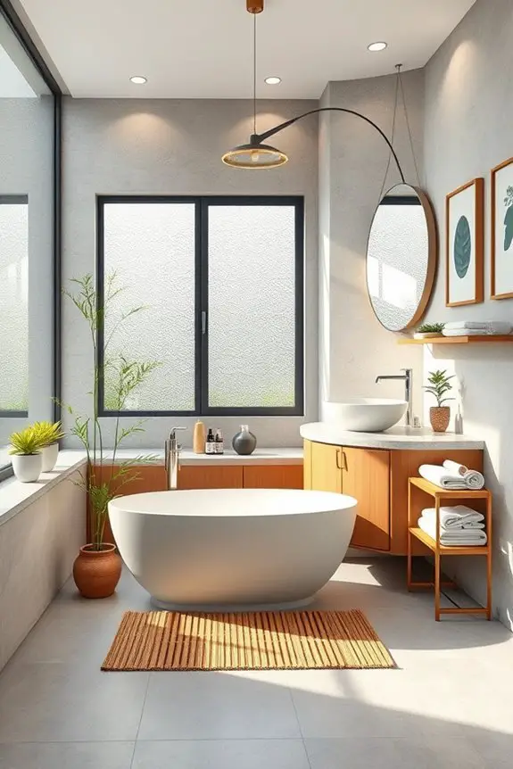 bamboo enhances bathroom aesthetics