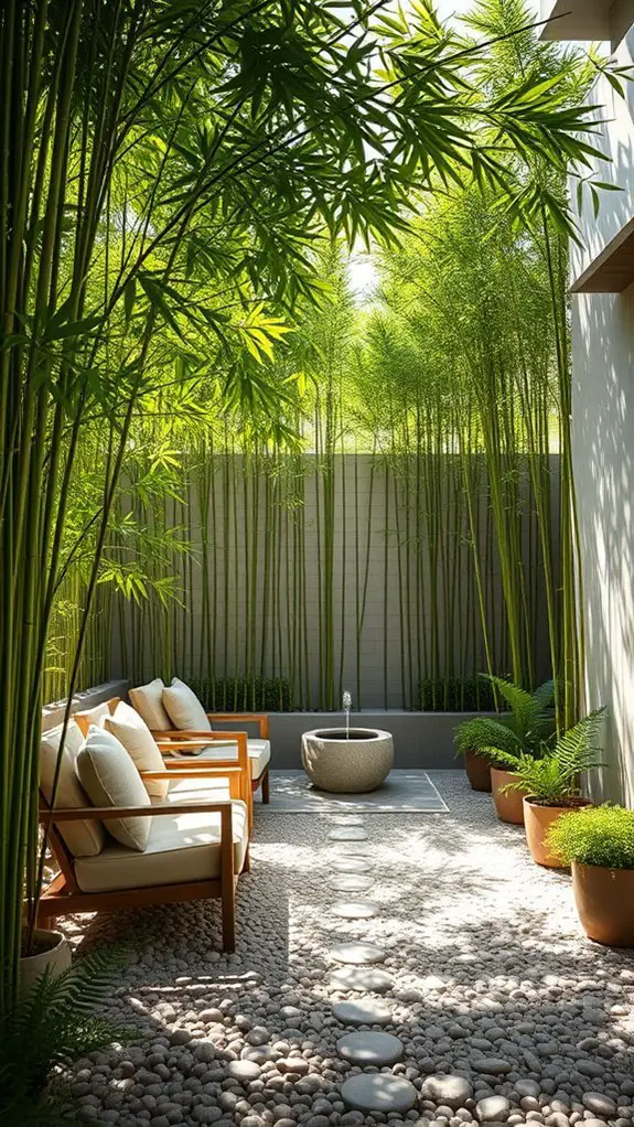 bamboo fencing enhances privacy